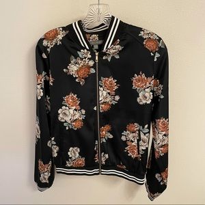 Floral Bomber Jacket